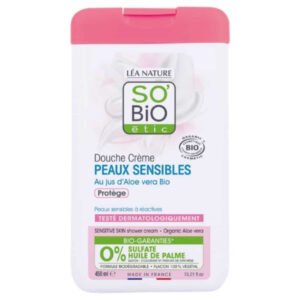 SO BIO - Douche-crème Peau Sensible Jus D'aloe Vera Protège Bio - 450ml Maroc au meilleur prix | Parachezvous.ma