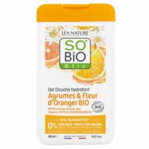 SO BIO - Gel-douche Hydratant Agrumes Et Fleur D'oranger Bio - 450ml Maroc au meilleur prix | Parachezvous.ma