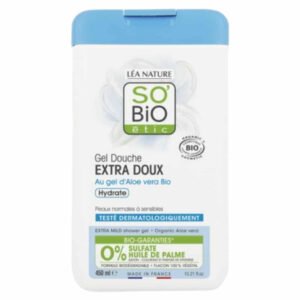 SO BIO - Gel-douche Hydratant Extra-doux Gel D'aloe Vera Bio - 450ml Maroc au meilleur prix | Parachezvous.ma