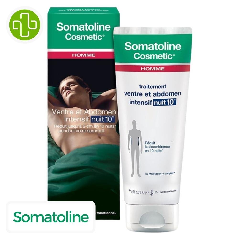 SOMATOLINE COSMETIC - Homme Traitement Ventre Et Abdomen Intensif Nuit 10 - 250ml Maroc au meilleur prix | Parachezvous.ma