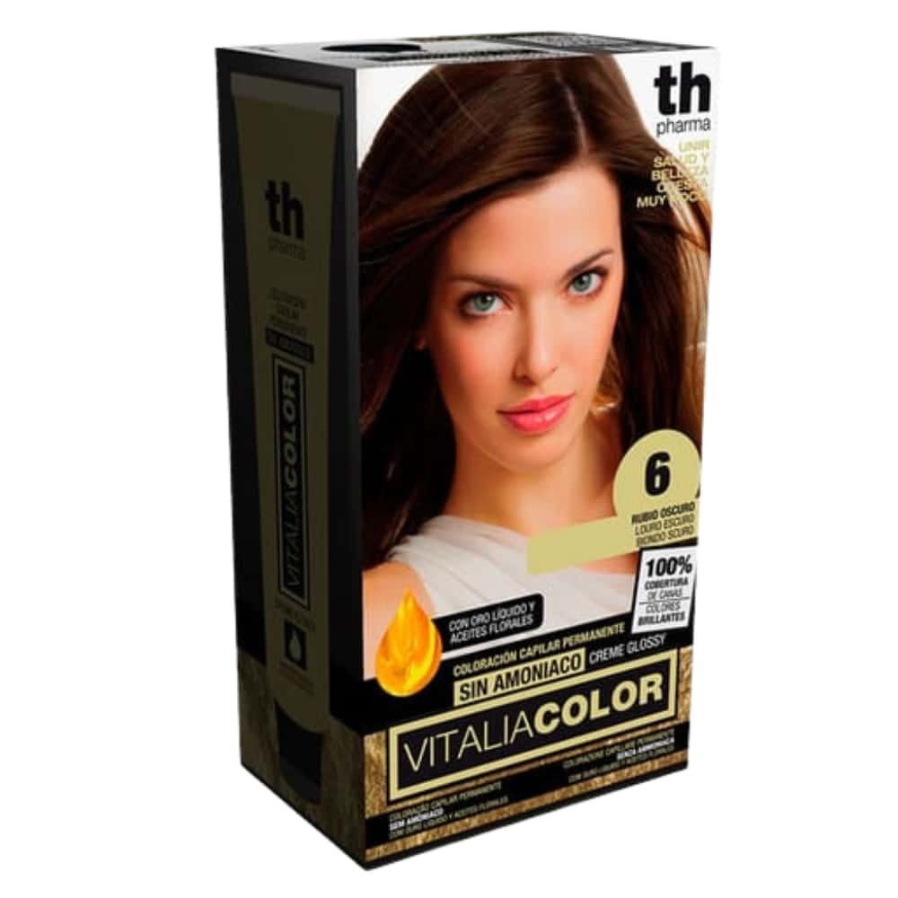 TH-PHARMA - Vitalia Color Coloration Capillaire Sans Ammoniac - Th-pharma N 6.0 - Blond Foncé Maroc au meilleur prix | Parachezvous.ma