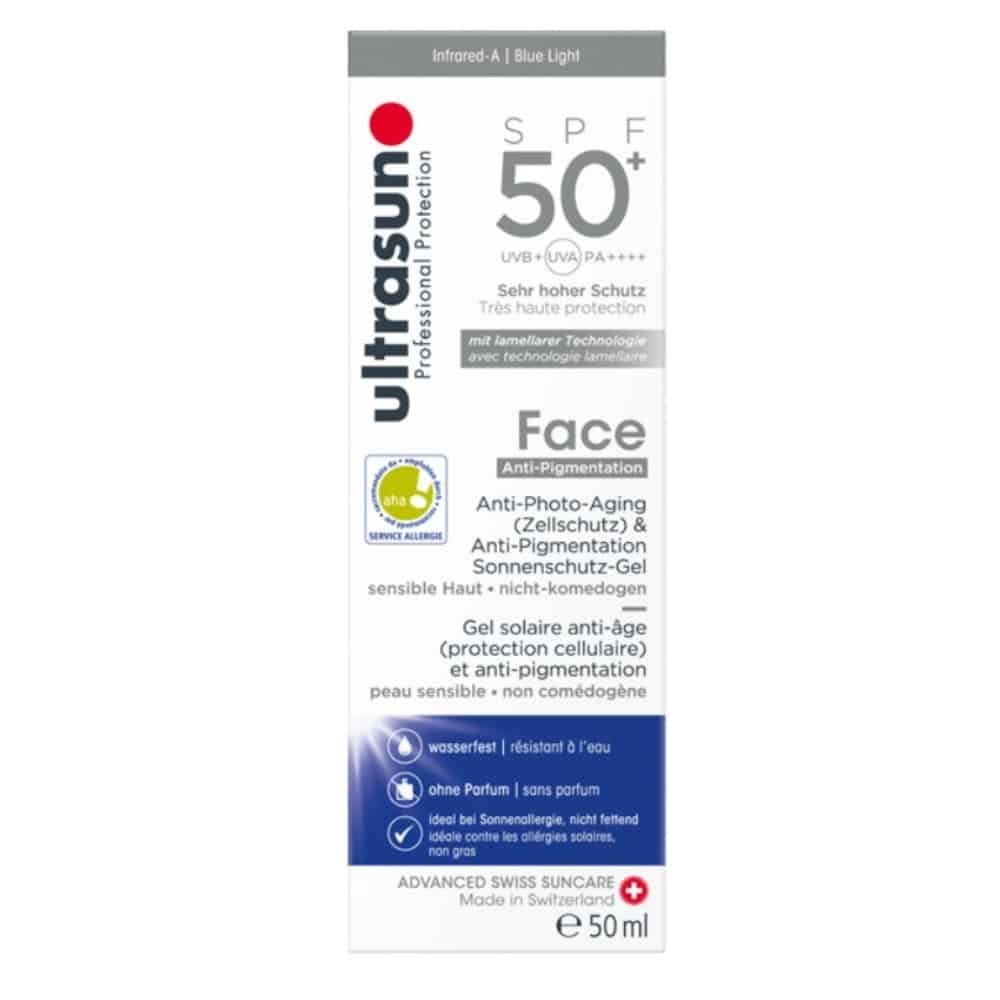 ULTRASUN - Gel Solaire Anti-âge Et Anti-pigmentation SPF50+ - 50ml Maroc au meilleur prix | Parachezvous.ma