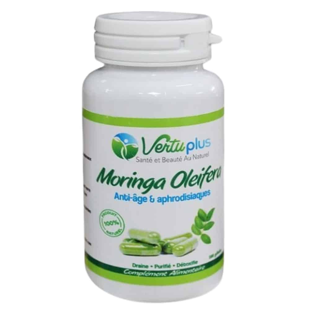VERTUPLUS - Moringa Oleifera Anti-âge Et Aphrodisiaque - 90 Gélules Maroc au meilleur prix | Parachezvous.ma