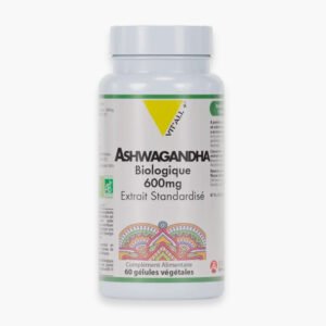 VITALL+ - Ashwagandha Biologique 600mg Extrait Standardisé - 60 Gélules Maroc au meilleur prix | Parachezvous.ma
