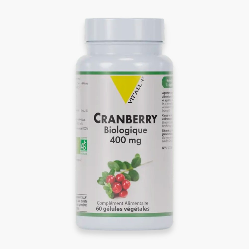 VITALL+ - Cranberry Biologique 400mg - 30 Gélules Maroc au meilleur prix | Parachezvous.ma