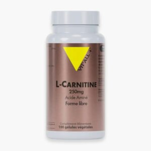 VITALL+ - L-Carnitine 250mg Acide Aminé Forme Libre - 50 Gélules Maroc au meilleur prix | Parachezvous.ma