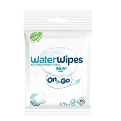 WaterWipes On the Go Lingettes 10 Pieces